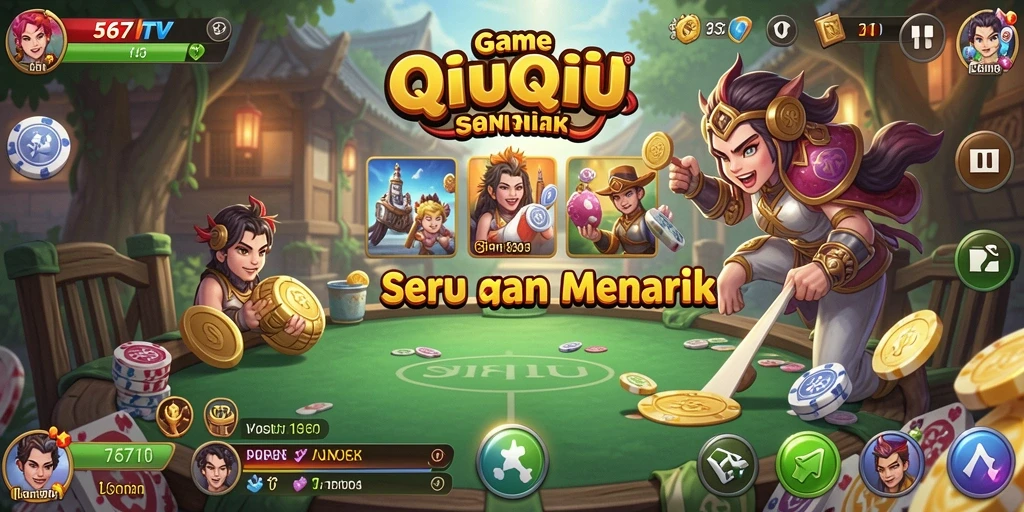 Tampilan gameplay QiuQiu di 567TV yang seru.