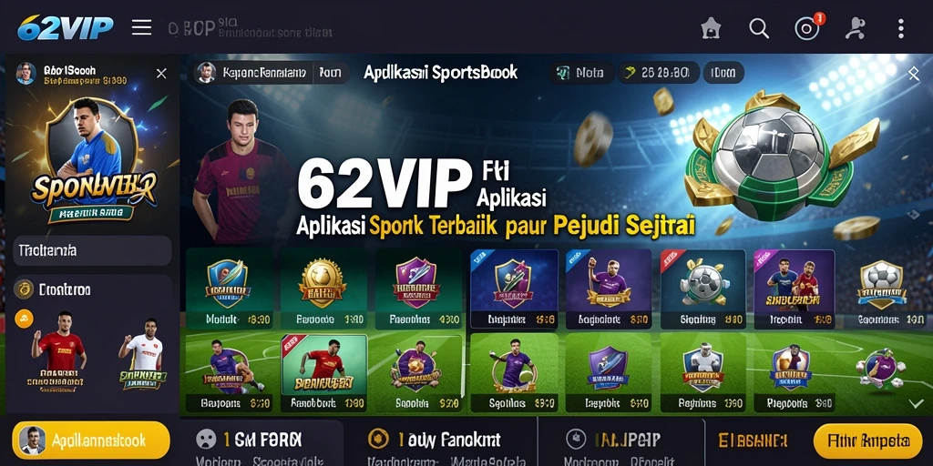 Tampilan gameplay 62VIP dengan antarmuka yang menarik.