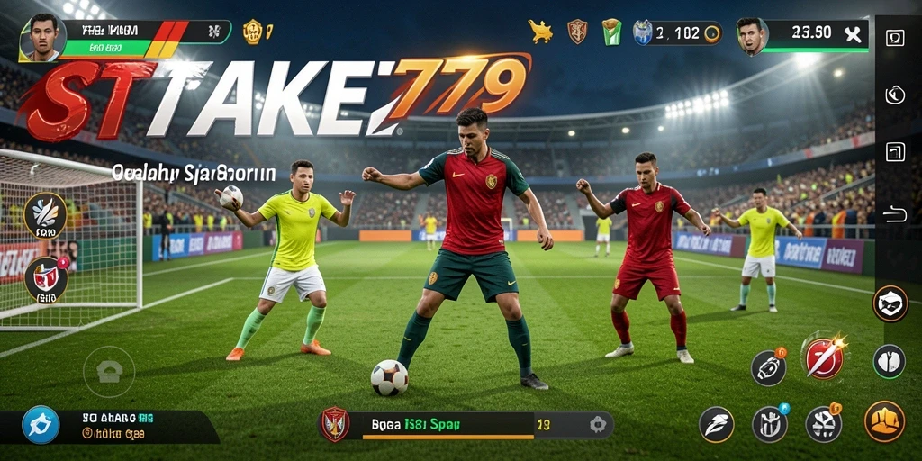 Screenshot gameplay STAKE779 dengan aksi olahraga yang seru dan interaktif.